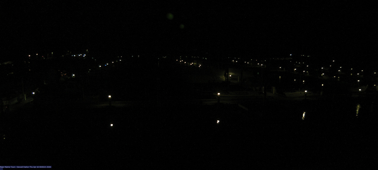 time-lapse frame, Seward Harbor webcam