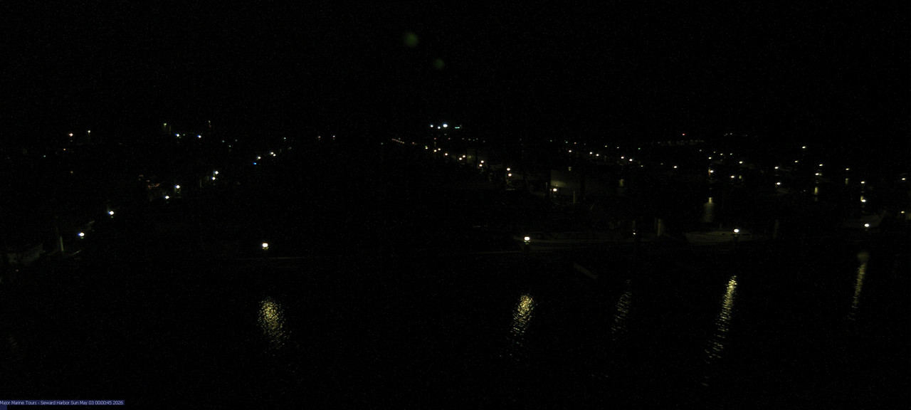 time-lapse frame, Seward Harbor webcam