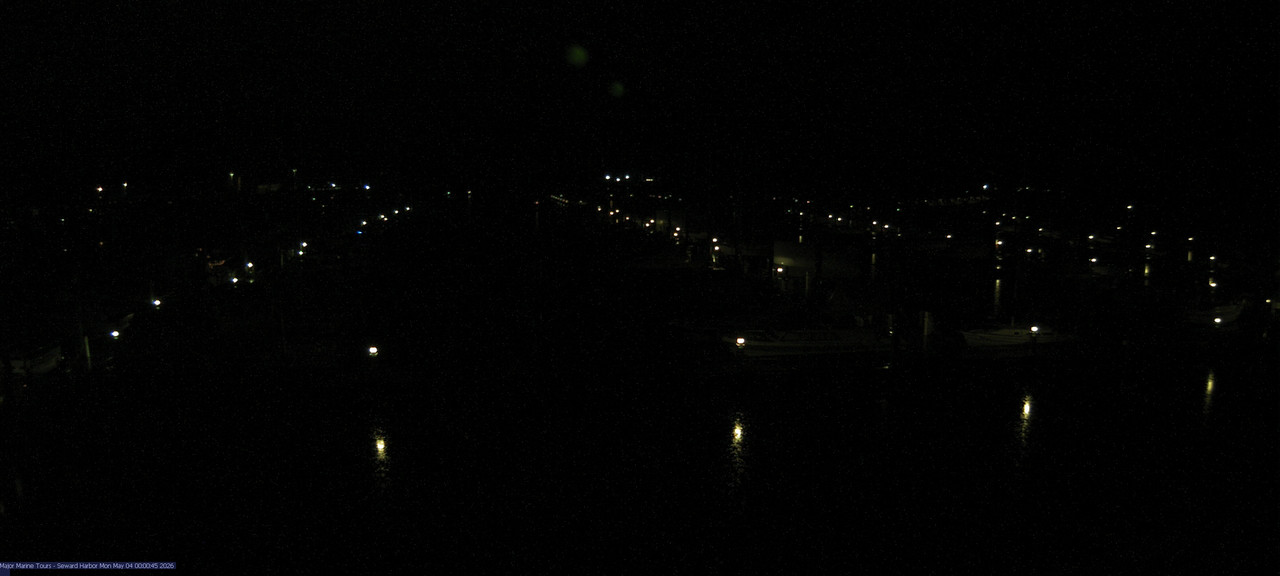 time-lapse frame, Seward Harbor webcam