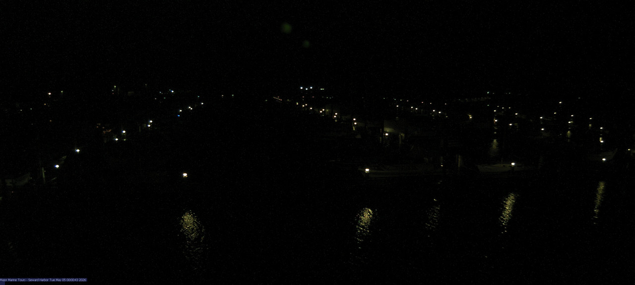 time-lapse frame, Seward Harbor webcam