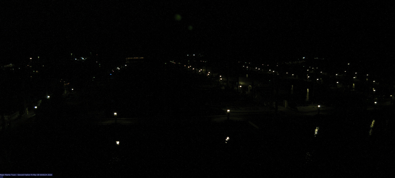 time-lapse frame, Seward Harbor webcam