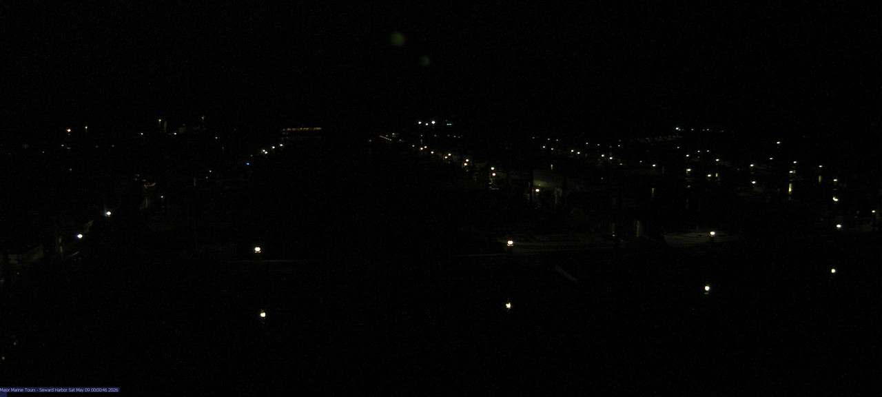 time-lapse frame, Seward Harbor webcam