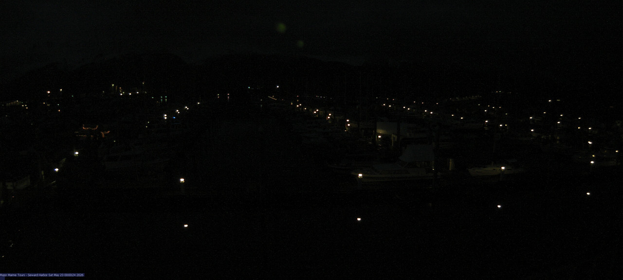 time-lapse frame, Seward Harbor webcam