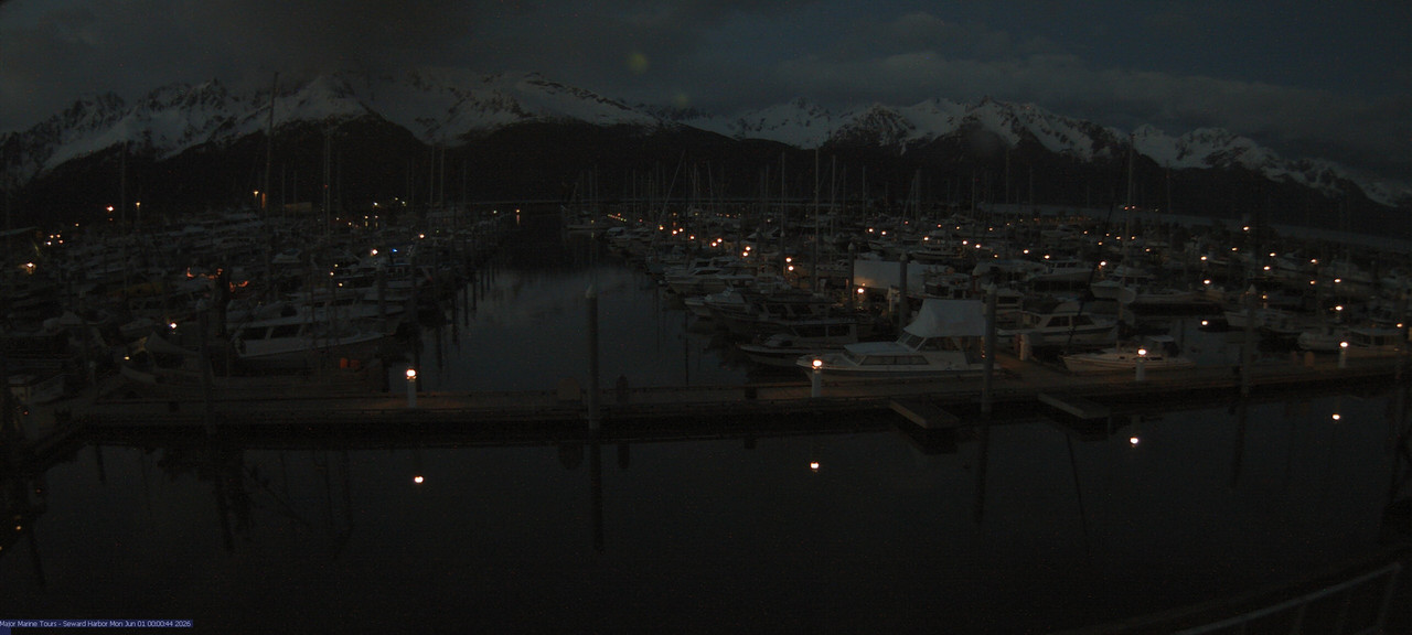 time-lapse frame, Seward Harbor webcam
