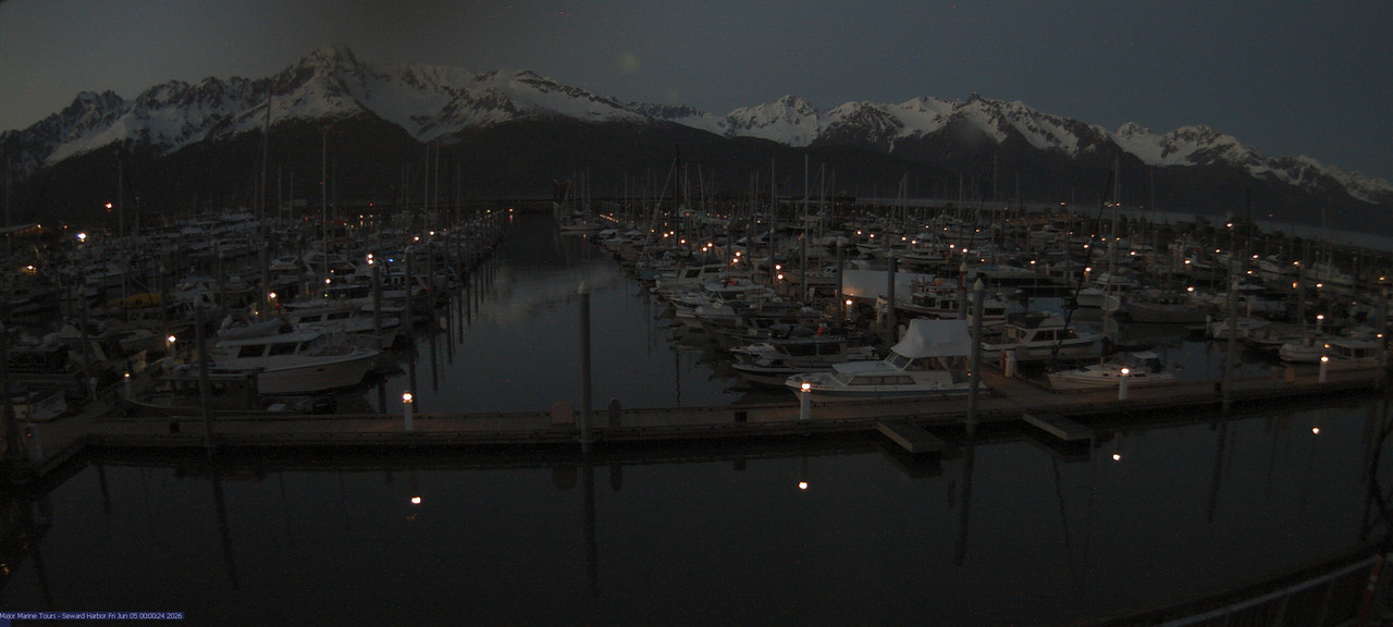 time-lapse frame, Seward Harbor webcam