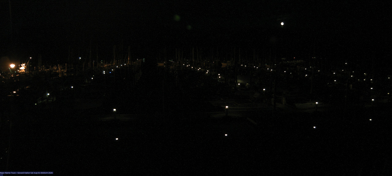 time-lapse frame, Seward Harbor webcam