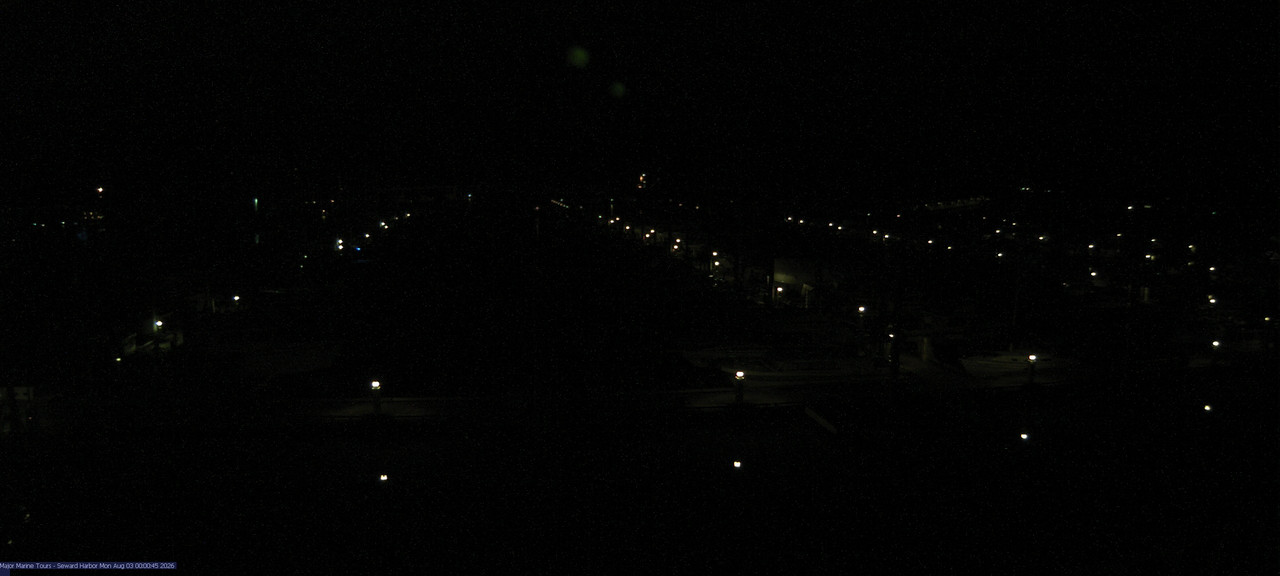 time-lapse frame, Seward Harbor webcam