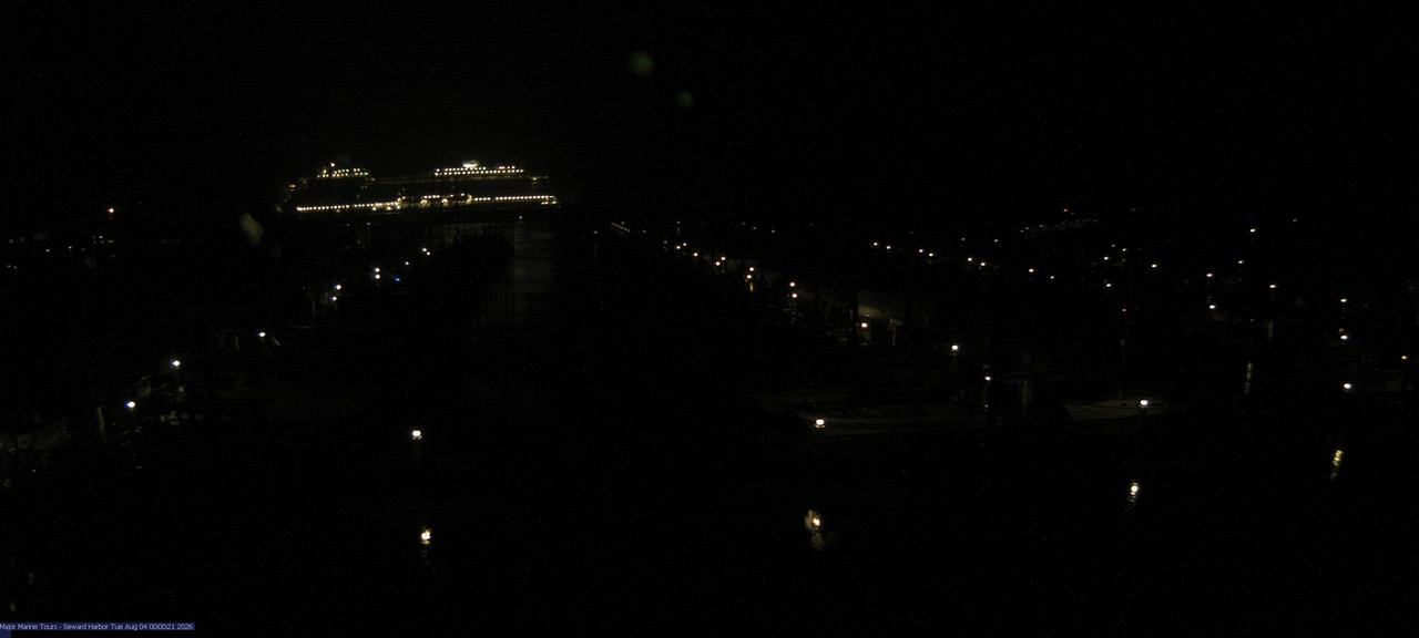 time-lapse frame, Seward Harbor webcam