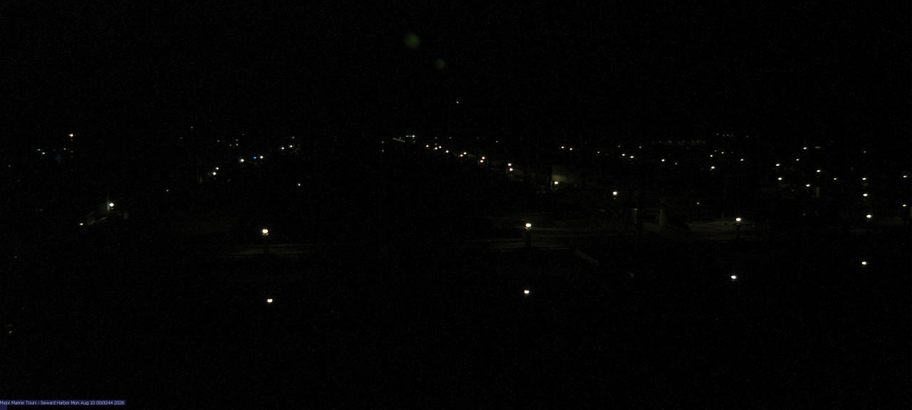 time-lapse frame, Seward Harbor webcam