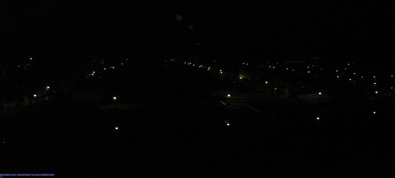 time-lapse frame, Seward Harbor webcam