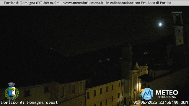 time-lapse frame, Portico di Romagna webcam