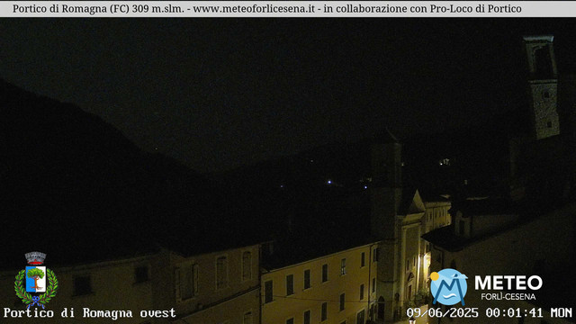time-lapse frame, Portico di Romagna webcam