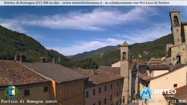 time-lapse frame, Portico di Romagna webcam
