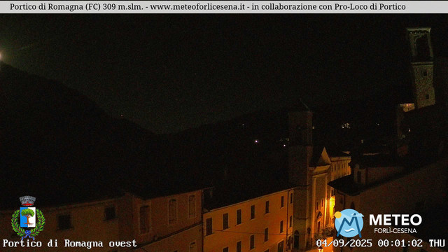 time-lapse frame, Portico di Romagna webcam