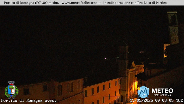 time-lapse frame, Portico di Romagna webcam