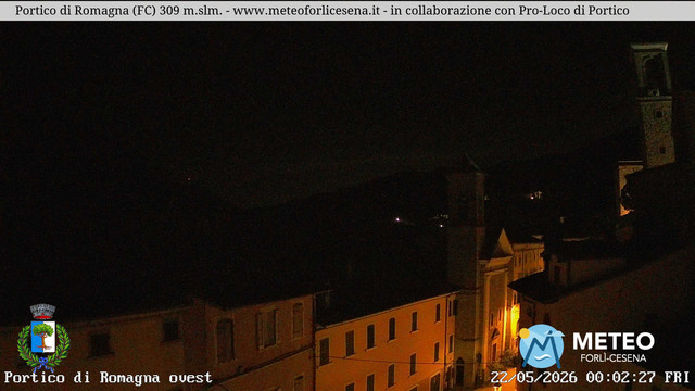 time-lapse frame, Portico di Romagna webcam