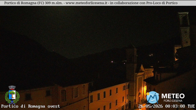 time-lapse frame, Portico di Romagna webcam