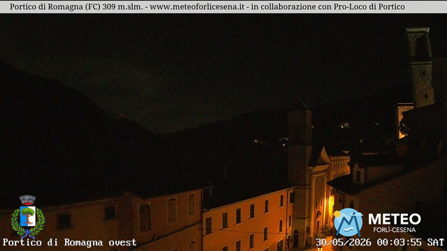 time-lapse frame, Portico di Romagna webcam