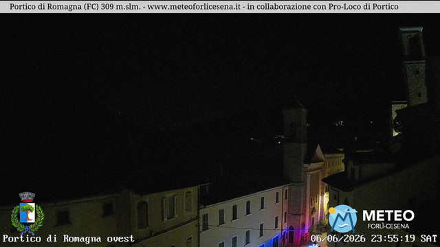 time-lapse frame, Portico di Romagna webcam