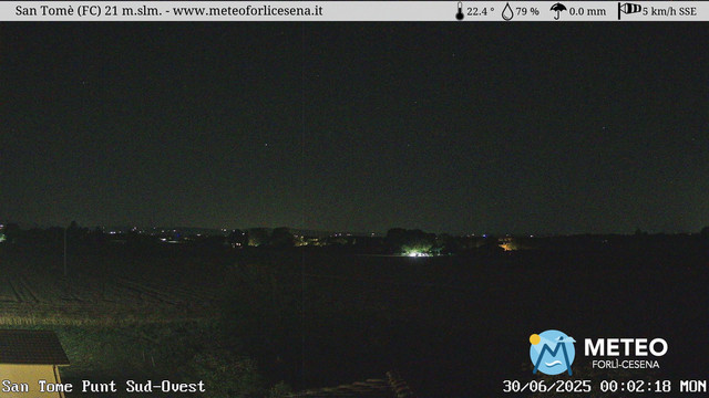 time-lapse frame, San Tomè webcam