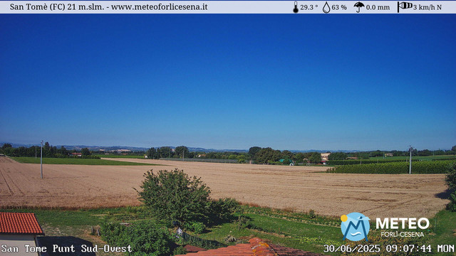 time-lapse frame, San Tomè webcam