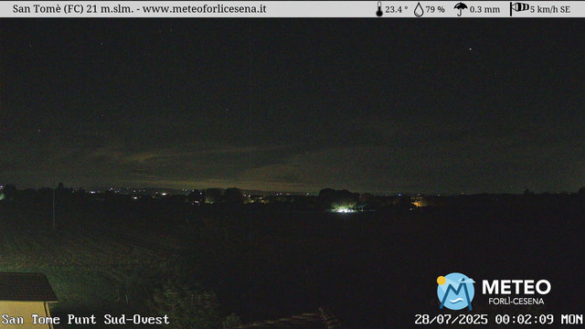 time-lapse frame, San Tomè webcam