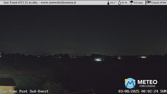 time-lapse frame, San Tomè webcam