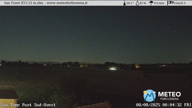 time-lapse frame, San Tomè webcam