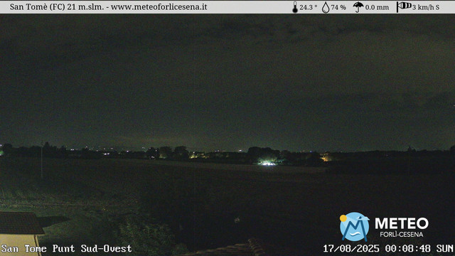time-lapse frame, San Tomè webcam
