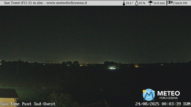 time-lapse frame, San Tomè webcam
