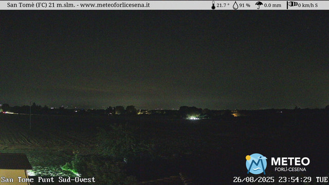 time-lapse frame, San Tomè webcam