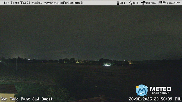 time-lapse frame, San Tomè webcam