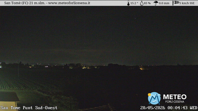 time-lapse frame, San Tomè webcam