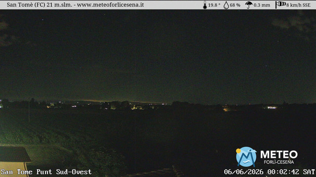 time-lapse frame, San Tomè webcam