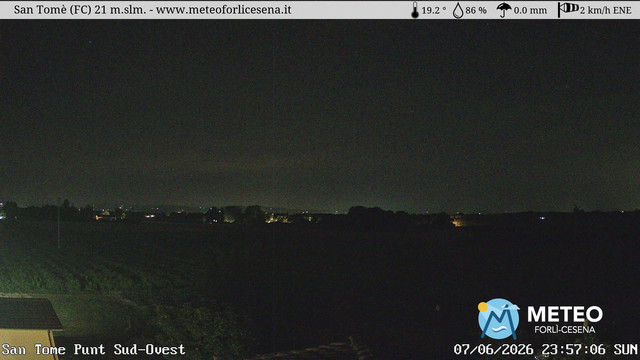 time-lapse frame, San Tomè webcam