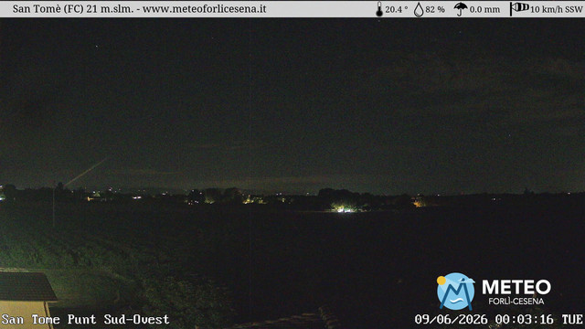 time-lapse frame, San Tomè webcam