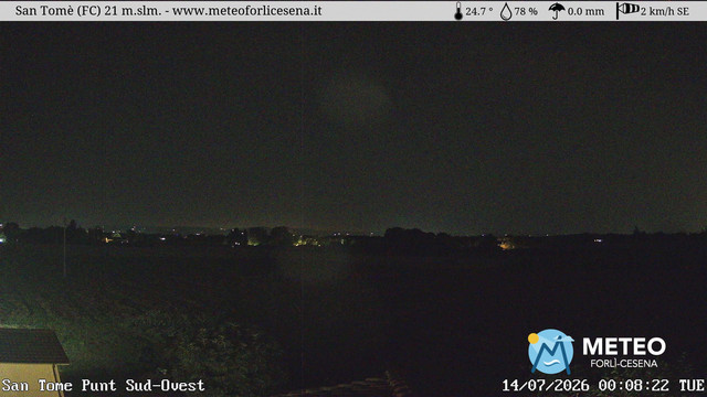 time-lapse frame, San Tomè webcam