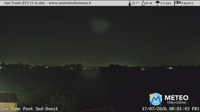time-lapse frame, San Tomè webcam