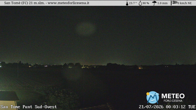 time-lapse frame, San Tomè webcam