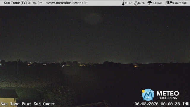time-lapse frame, San Tomè webcam