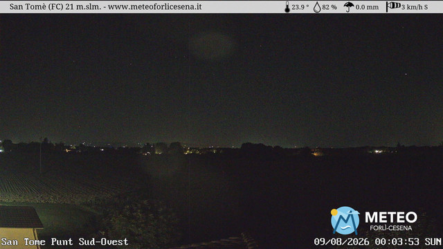 time-lapse frame, San Tomè webcam