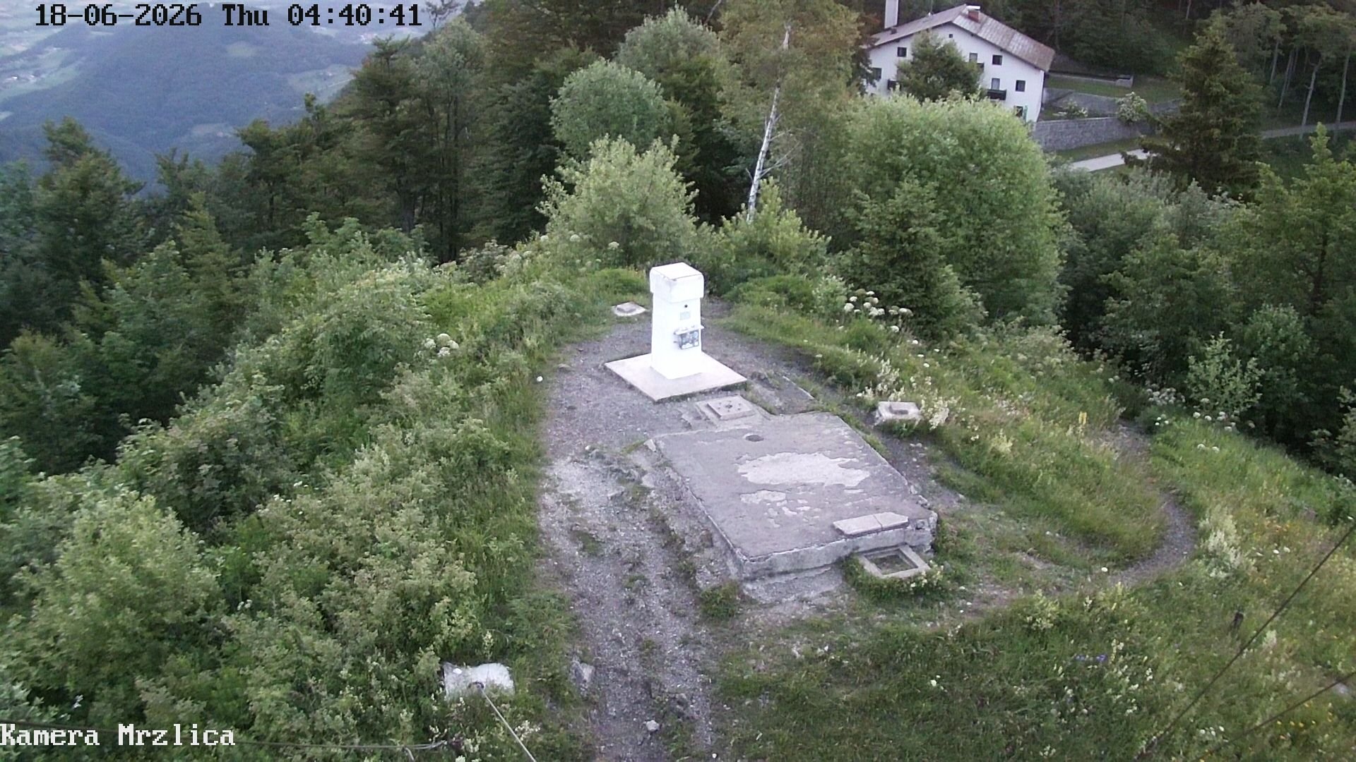 time-lapse frame, Mrzlica - stolp webcam