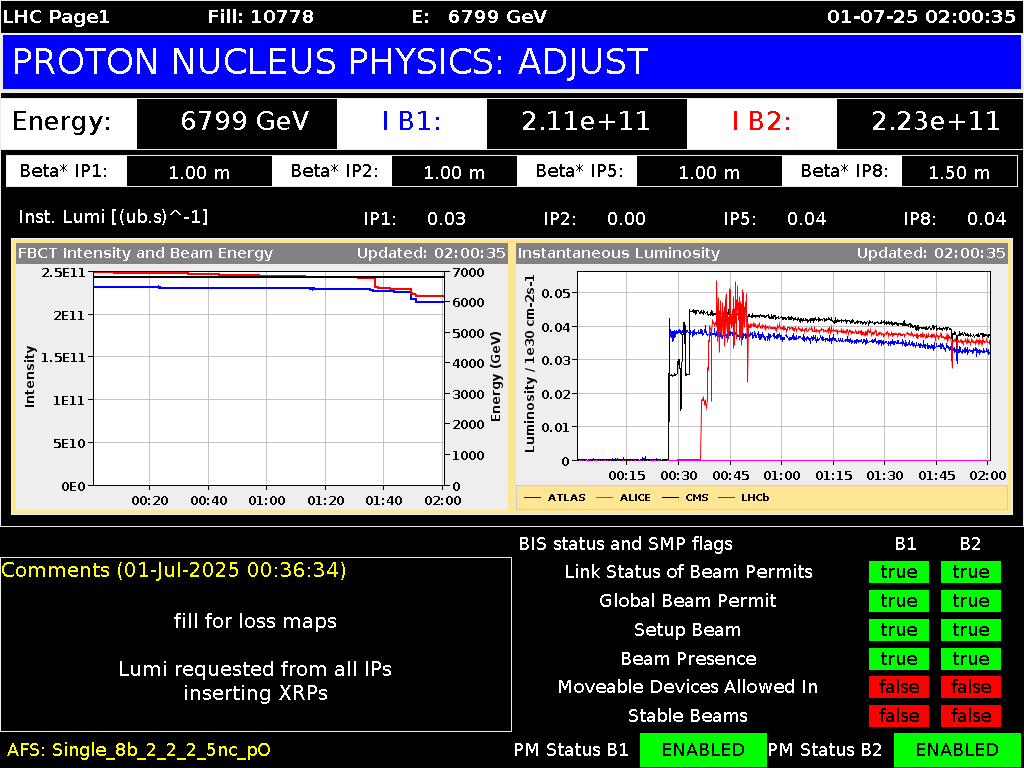 time-lapse frame, LHC Page 1 webcam