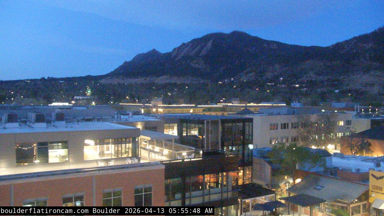 time-lapse frame, Boulder daily time-lapse webcam