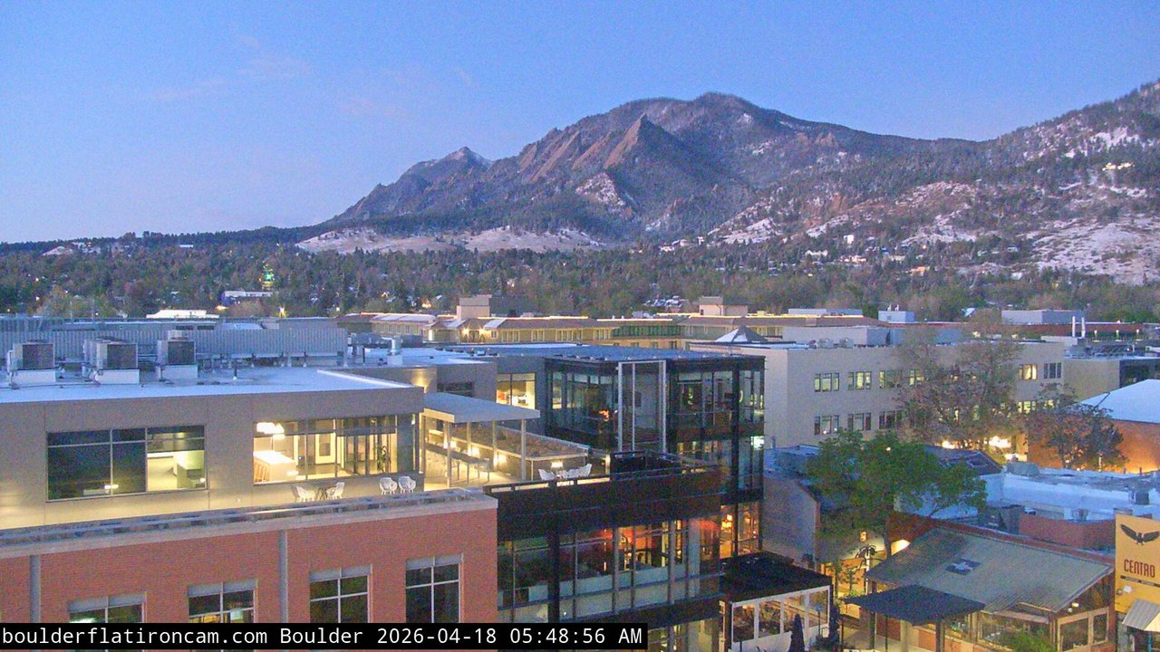 time-lapse frame, Boulder daily time-lapse webcam