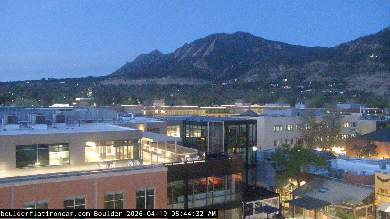 time-lapse frame, Boulder daily time-lapse webcam