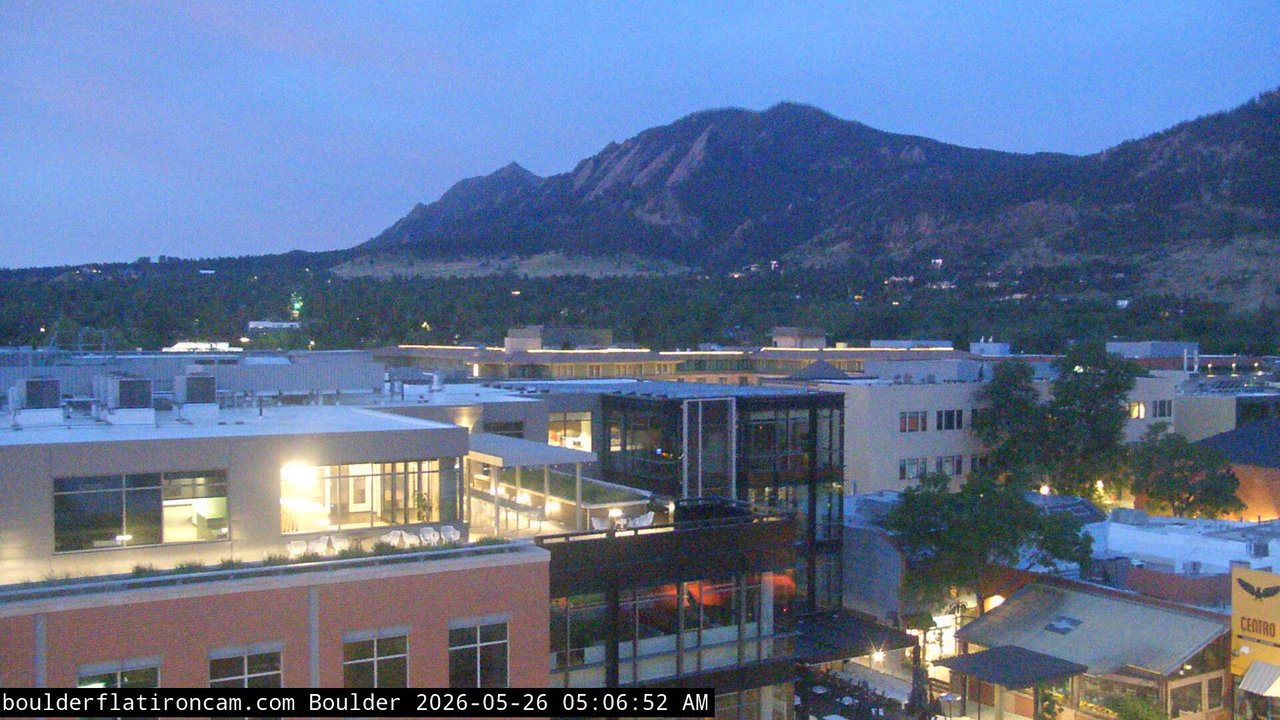 time-lapse frame, Boulder daily time-lapse webcam