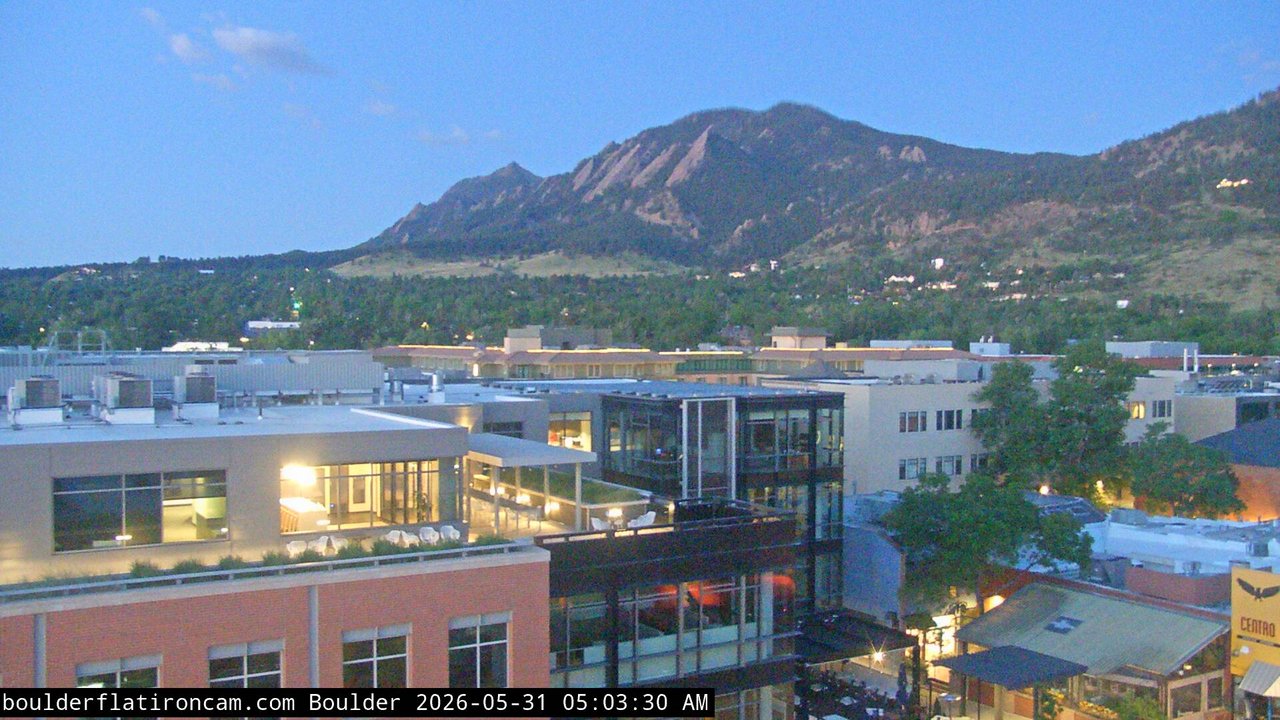 time-lapse frame, Boulder daily time-lapse webcam
