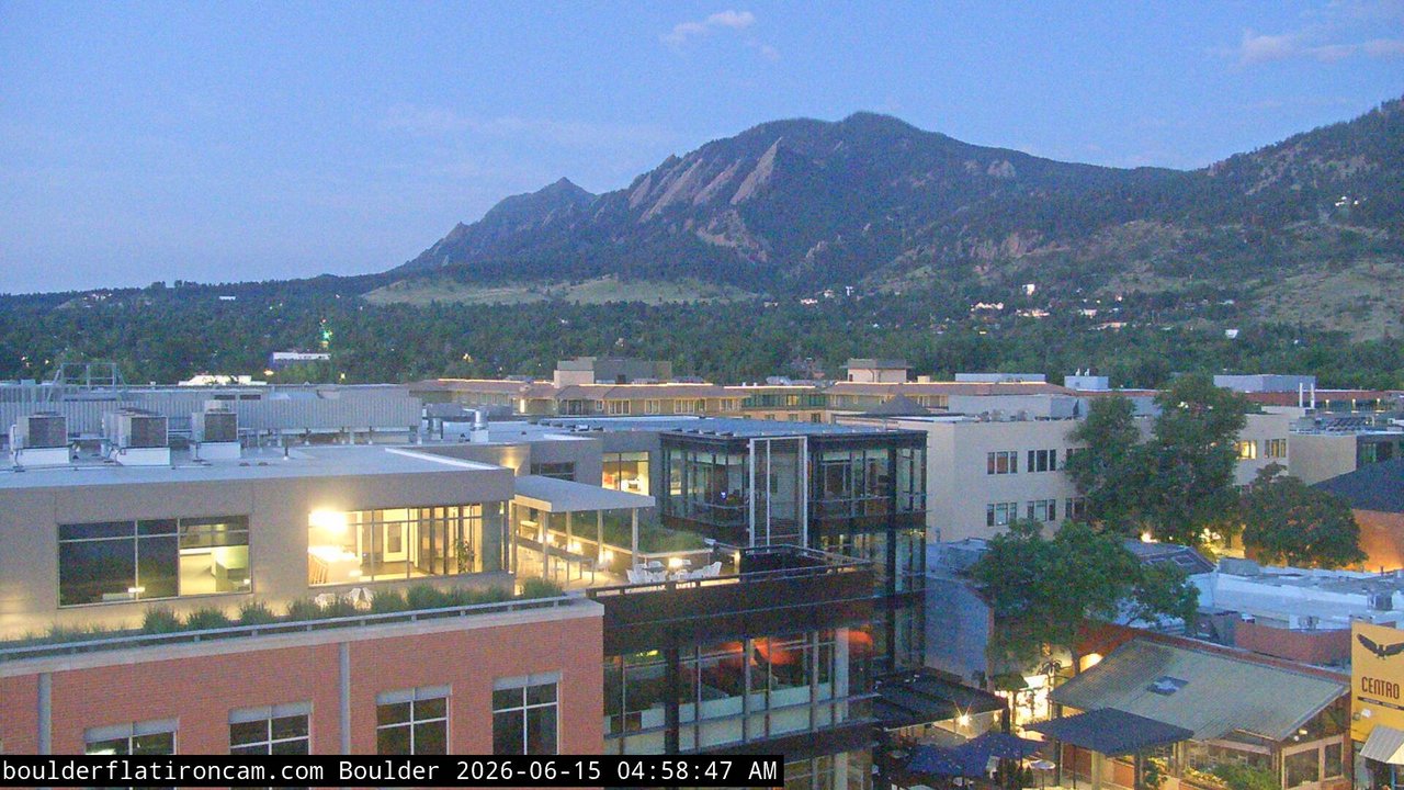 time-lapse frame, Boulder daily time-lapse webcam
