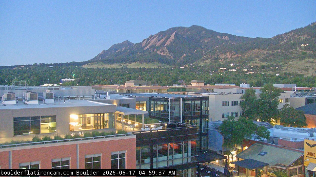 time-lapse frame, Boulder daily time-lapse webcam